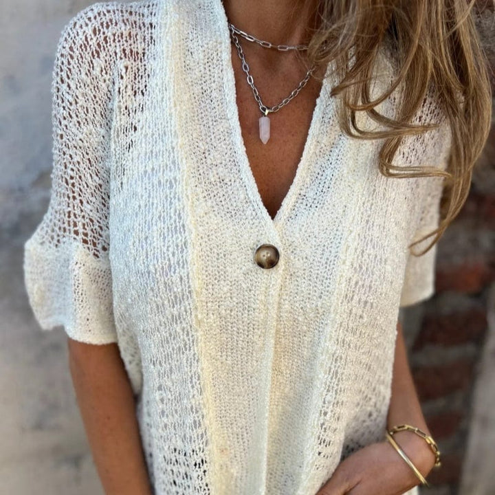 ELLISON – AIRY TEXTURED MILTON KNITTED SHIRT