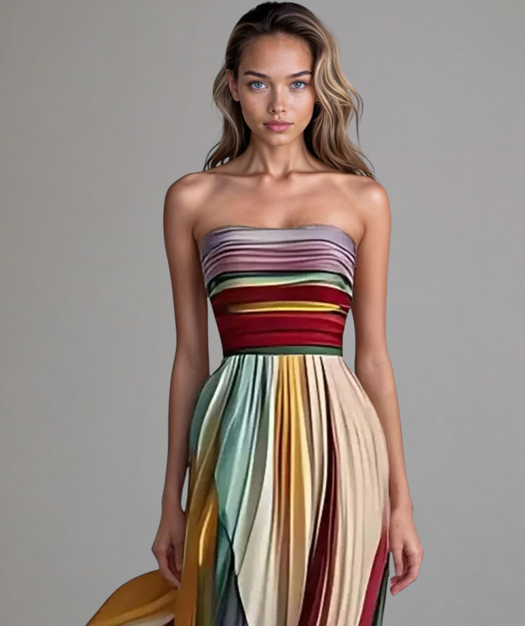 Aria - Sleeveless Colored Dress
