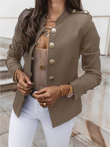 Devon | Women's Button Front Military Style Jacket