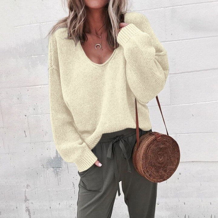 Gwen | Women's Oversized V-Neck Sweater